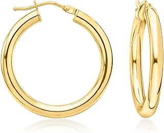 Ross-Simons Italian 18kt Yellow Gold Hoop Earrings