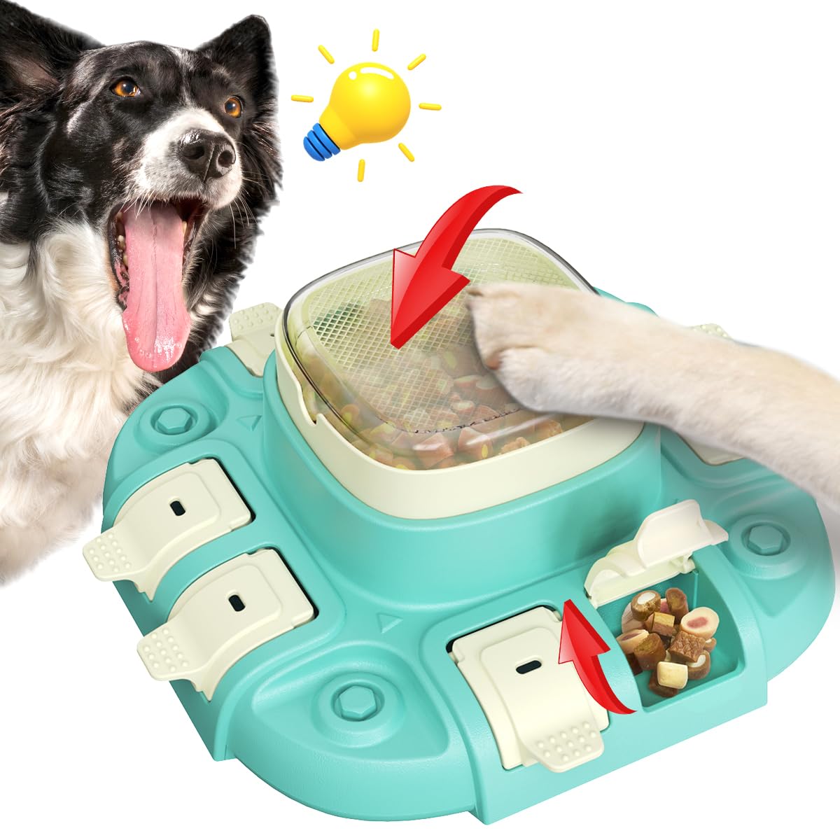 Interactive Dog Puzzle Toys, Slow Feeder, Treat Dispensing Feature, Ideal for IQ