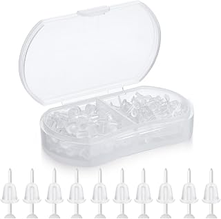 Formulen Plastic Earrings, 200 PCS Clear Earrings for Sports, Transparency Plastic Post Earring Studs for Sports, Flat Silicone Earring for DIY