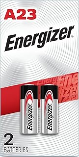 Energizer A23 Batteries (2 Pack), A23 Battery Alkaline | For garage door openers, keyless entry, cameras, and security devices; 12V 23A battery
