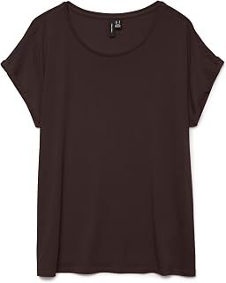 VERO MODA Vmava Plain SS Top Jrs Noos Vmava Plain SS Top Jrs Noos Women (Pack of 1)