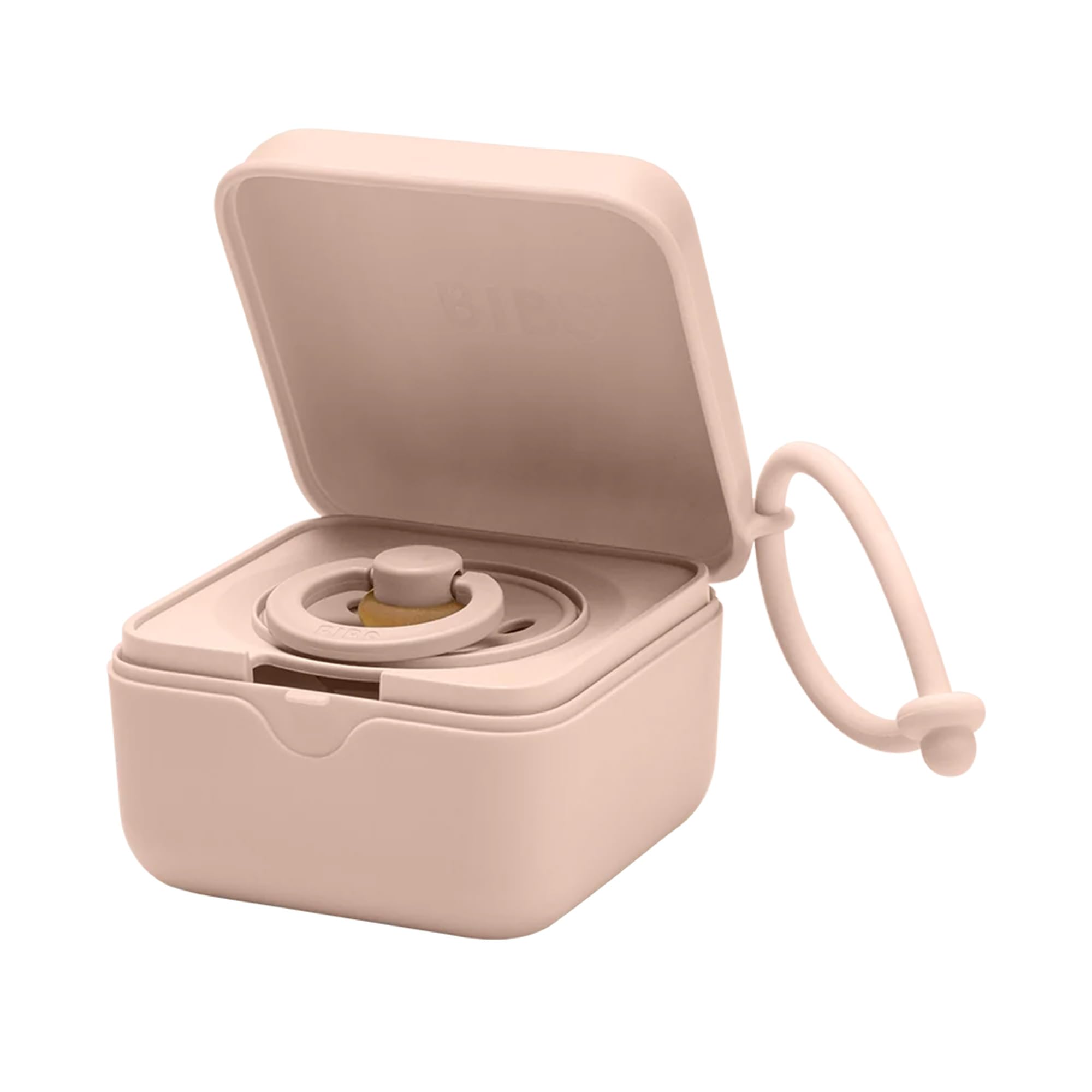 BIBS Dummy Box, Steriliser Case, Clean & Travel-Friendly, Blush | Holds Up to 3 