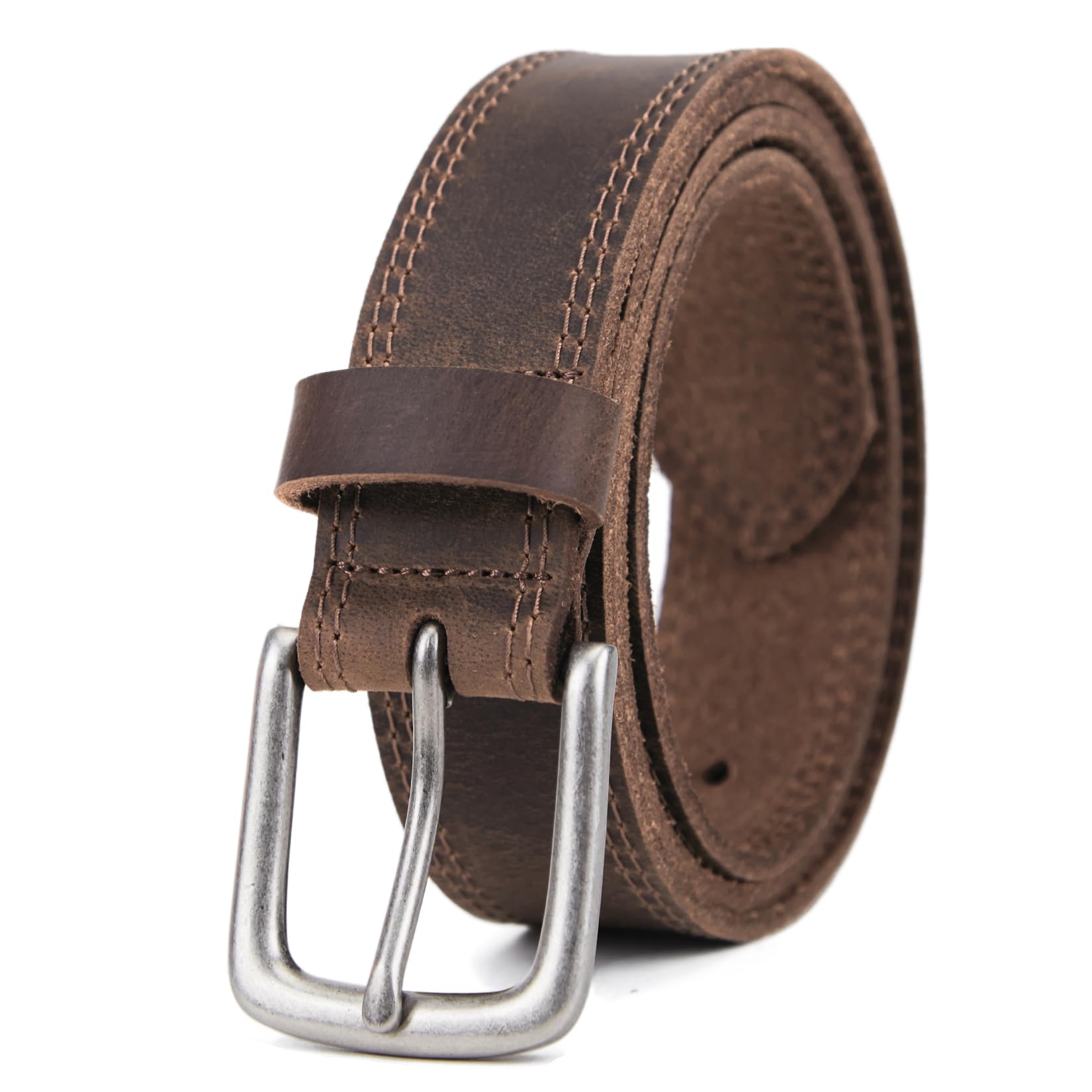 VATAN Men's Full Grain Leather Casual Every Day Jean Belt Handmade (35mm) | Genu