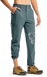 TBMPOY Mens Lightweight Hiking Pants Quick Dry 4 Pocket Stretch Water Resistant Travel Fishing Convertible Zipper Cargo Jogger