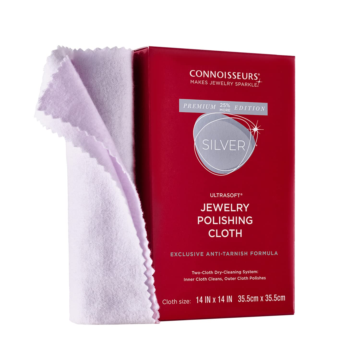 CONNOISSEURS - Extra Large Polishing Cloth - 14x14 Inches | Premium Edition - fo