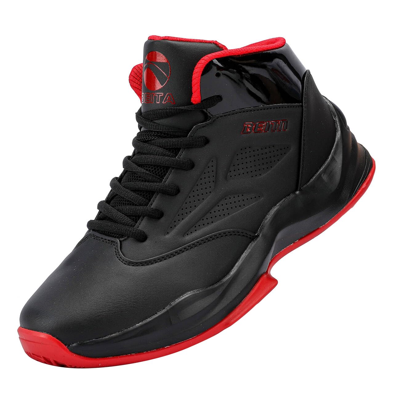 Beita Mens Basketball Shoes High Upper Breathable Sports Shoes Anti Slip