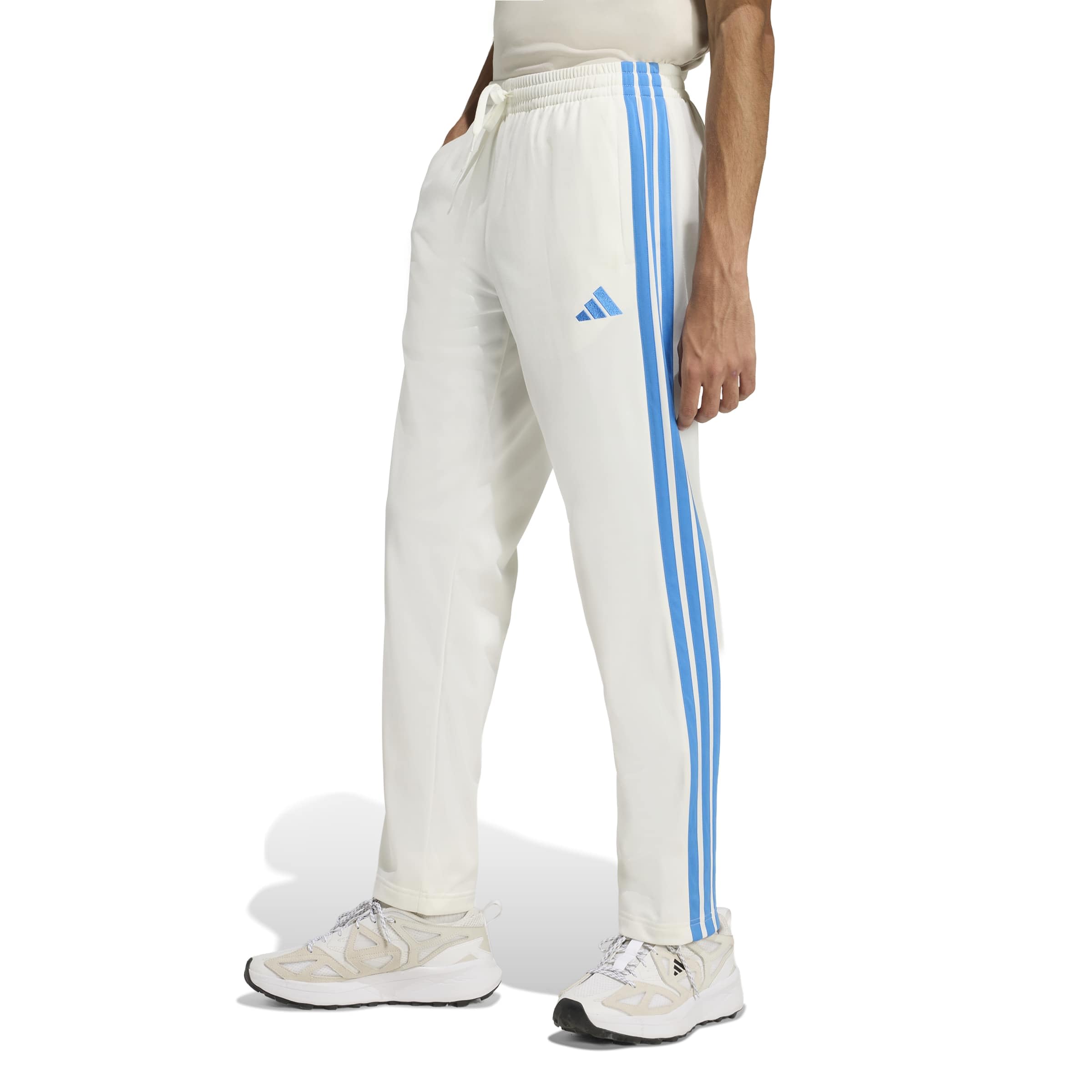 adidas Men's 3-Stripes Tricot Open Hem Track Pants