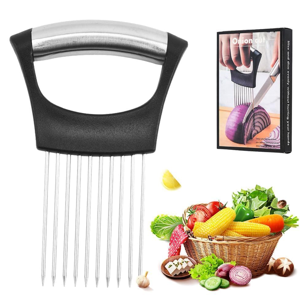 2025 New Multifunctional Onion Slicer Chopper Vegetable Cutter, Stainless Steel 