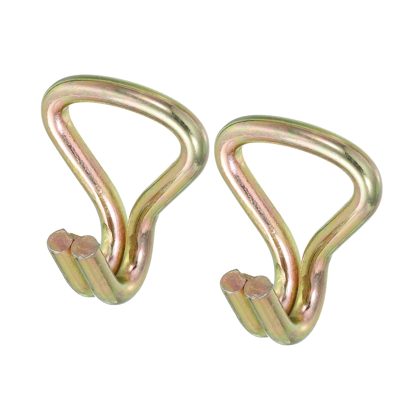 Ratchet Double J Strap Hook Load 2200lb Zinc Collar 1.1" Tie Down Strap Webbing 