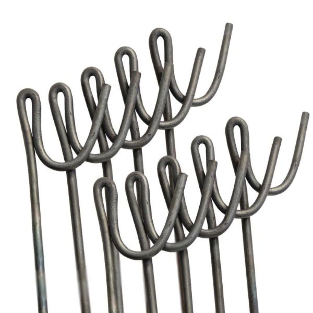 Suregreen Steel Fencing Pins, 1.2m Garden Stakes, 8mm diameter, 10 Pack | Metal 