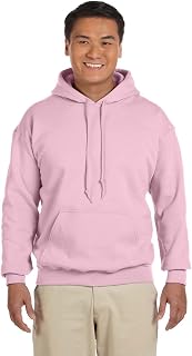 Gildan Men's Rib Knit Pouch Pocket Hooded Sweatshirt