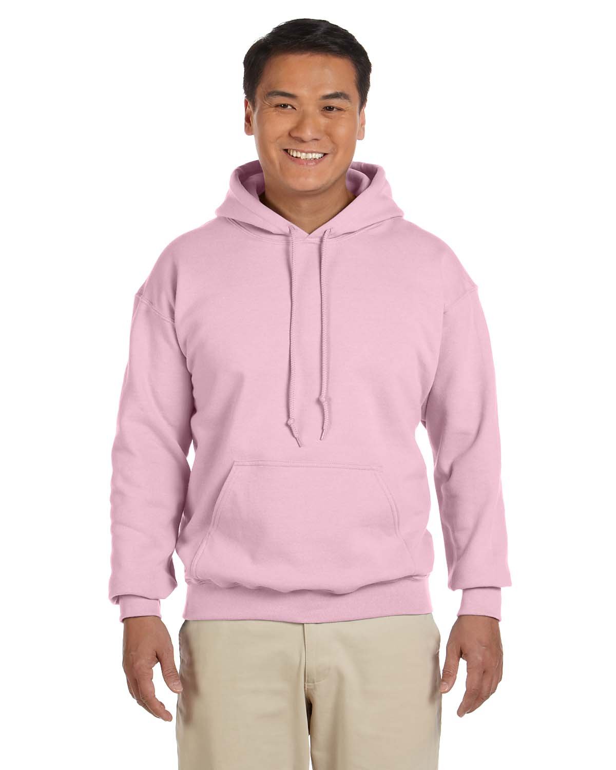 Gildan Men's Rib Knit Pouch Pocket Hooded Sweatshirt