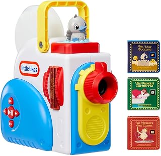 Little Tikes Story Dream Machine Starter Pack with 3 Classic Fairytale Stories - Light, Sound, and Audio Projector for Kids - Includes 3 Stories and 1 Character - For Kids Ages 3+ Years