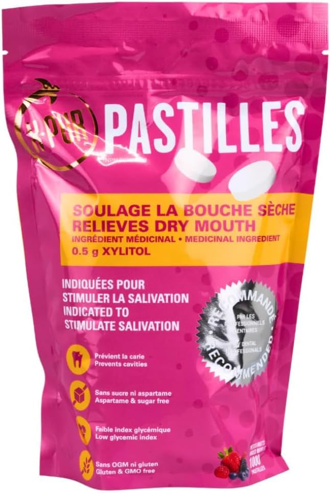 X-PUR - Xylitol Breath Mints For Dry Mouth And Bad Breath - Mixed Berries Flavor