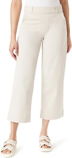 Gloria Vanderbilt Womens Shape Effect Pull on High Rise Wide Leg Crop StandardJeans