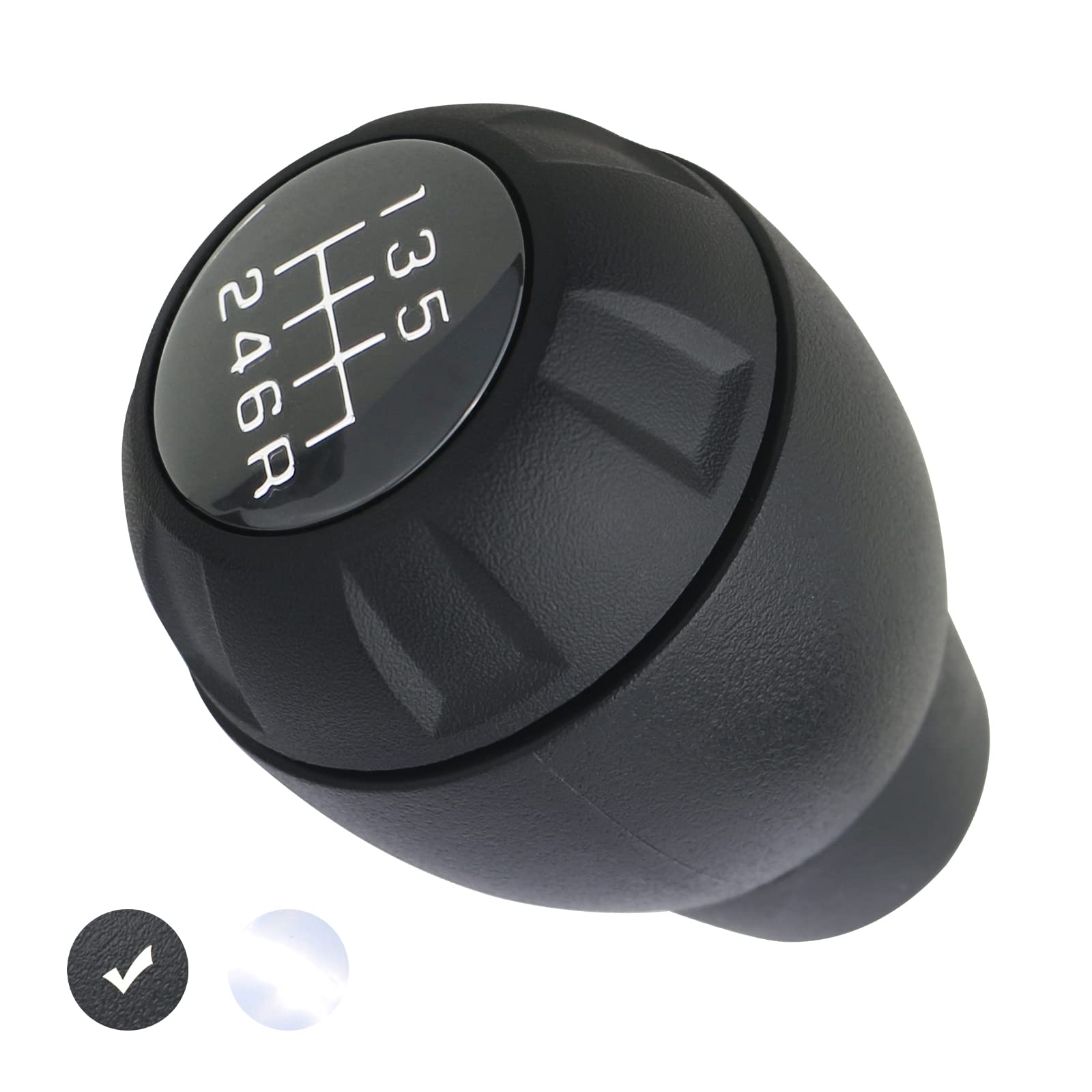 APPERFiT Shift Shifter Knob for Manual Transmission Black Compatible with Jeep W