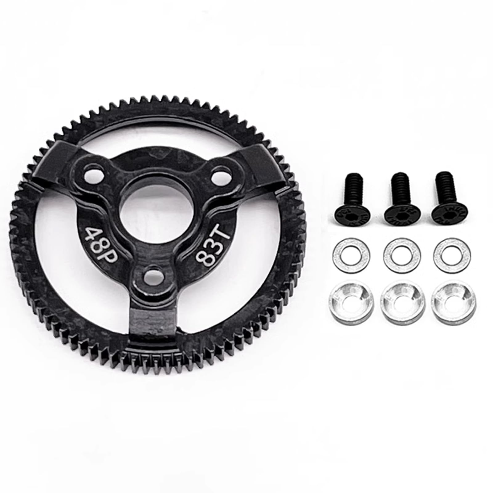 83T 48P Hardened Steel Spur Gear for Traxxas Slash Stampede Rustler 2WD | 83T 48