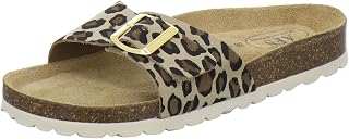 AFS Shoes 2112, Fashion Slides Women´s, Genuine Leather, Made in Germany, Mocca, Size:
