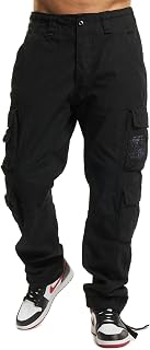 Brandit Men's Pure Vintage Slim Cargo Trousers Black Cargo Trousers