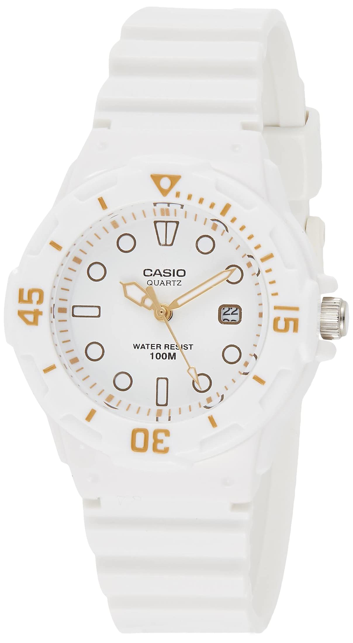 Casio Women's Stainless Steel Resin Strap Watch LRW-200H-2BVCF, White, No Size, 