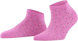 FALKE Women's Multispot Trainer Socks Breathable Cotton Short Ankle Length Extra-Soft On Skin Flat Seam In Toe Area Dot Pattern Do Not Slip In Shoe 1 Pair