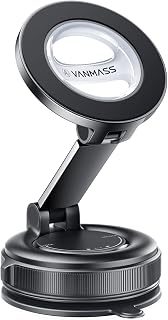 VANMASS for MagSafe Car Holder [Dashboard+windscreen] Magnetic Phone Mount