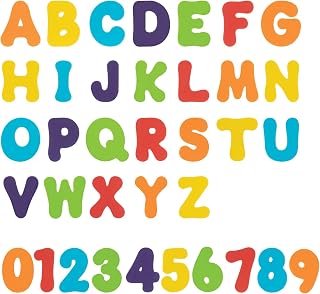 Nuby Bath Tub Alphabet and Number Set, Bathtub Toys, 36 Count, 3Y+ | Interactive Toddler Toys for Learning & Sensory Development, Develops Hand-Eye Coordination and Cognitive Growth
