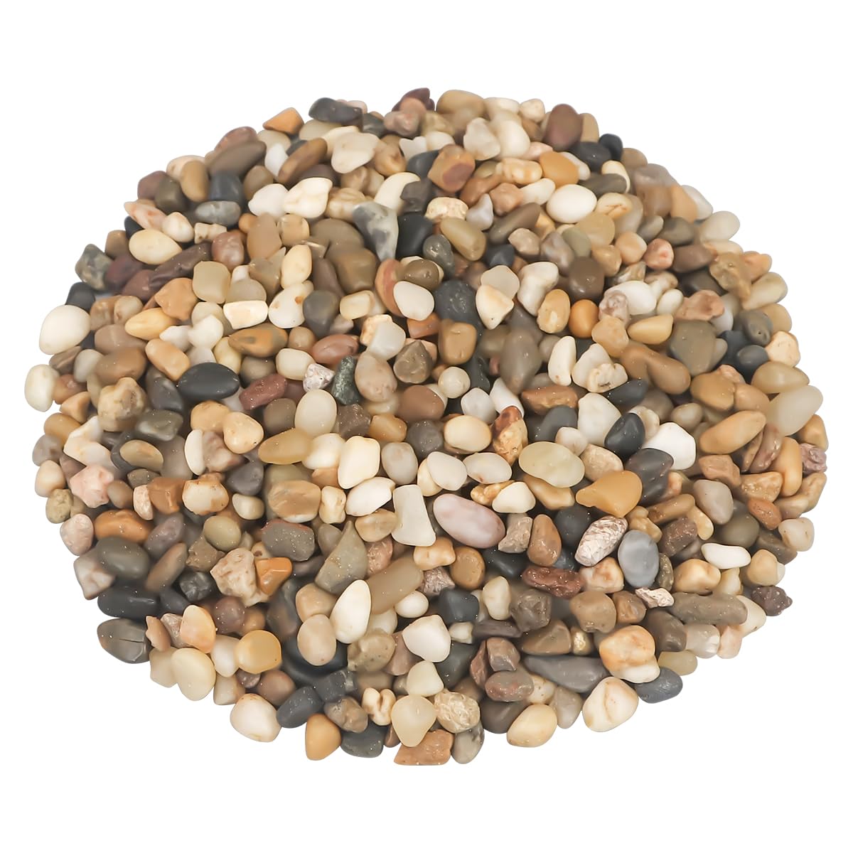 River Rocks, Landscaping Pebbles, Mixed Color Decorative Stones, 1 Pound | Ornam