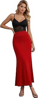 Hybrid & Company Women's Flowy Maxi Skirt