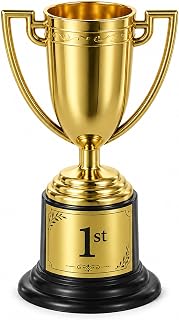 Twisina Mini Trophy Cup, 3.34 Inch Gold Small Trophy | Award Cups for Sports Tournaments Competitions and Parties Winning Prizes