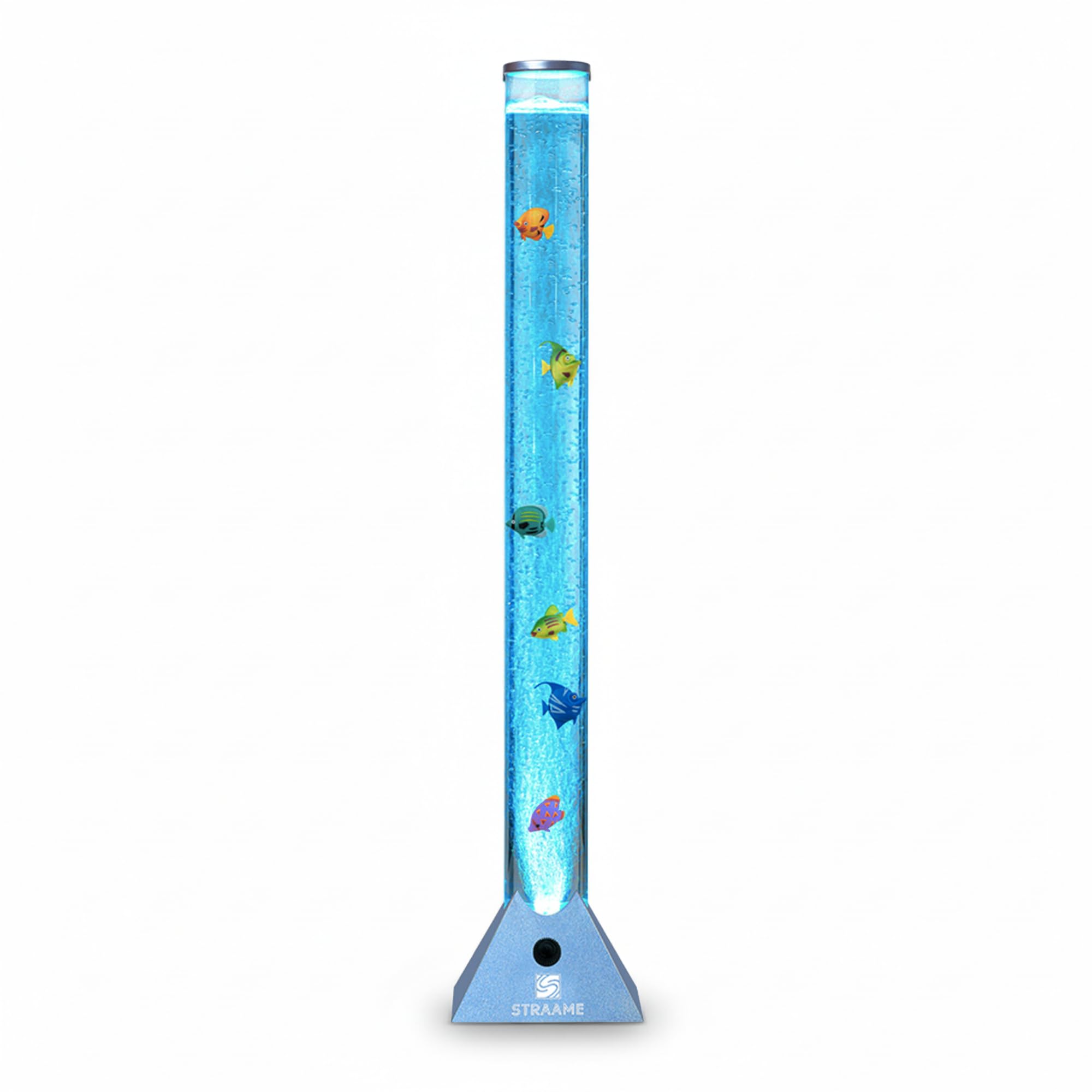 Straame 90cm LED Bubble Fish Lamp, Colour Changing Sensory Light, Blue Base | 6 
