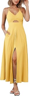BTFBM Women 2026 Spaghetti Strap Midi Summer Dresses