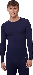 DANISH ENDURANCE Men's Merino Wool Thermal Long Sleeve Top for Skiing, Hiking, with or Without Zip Closure