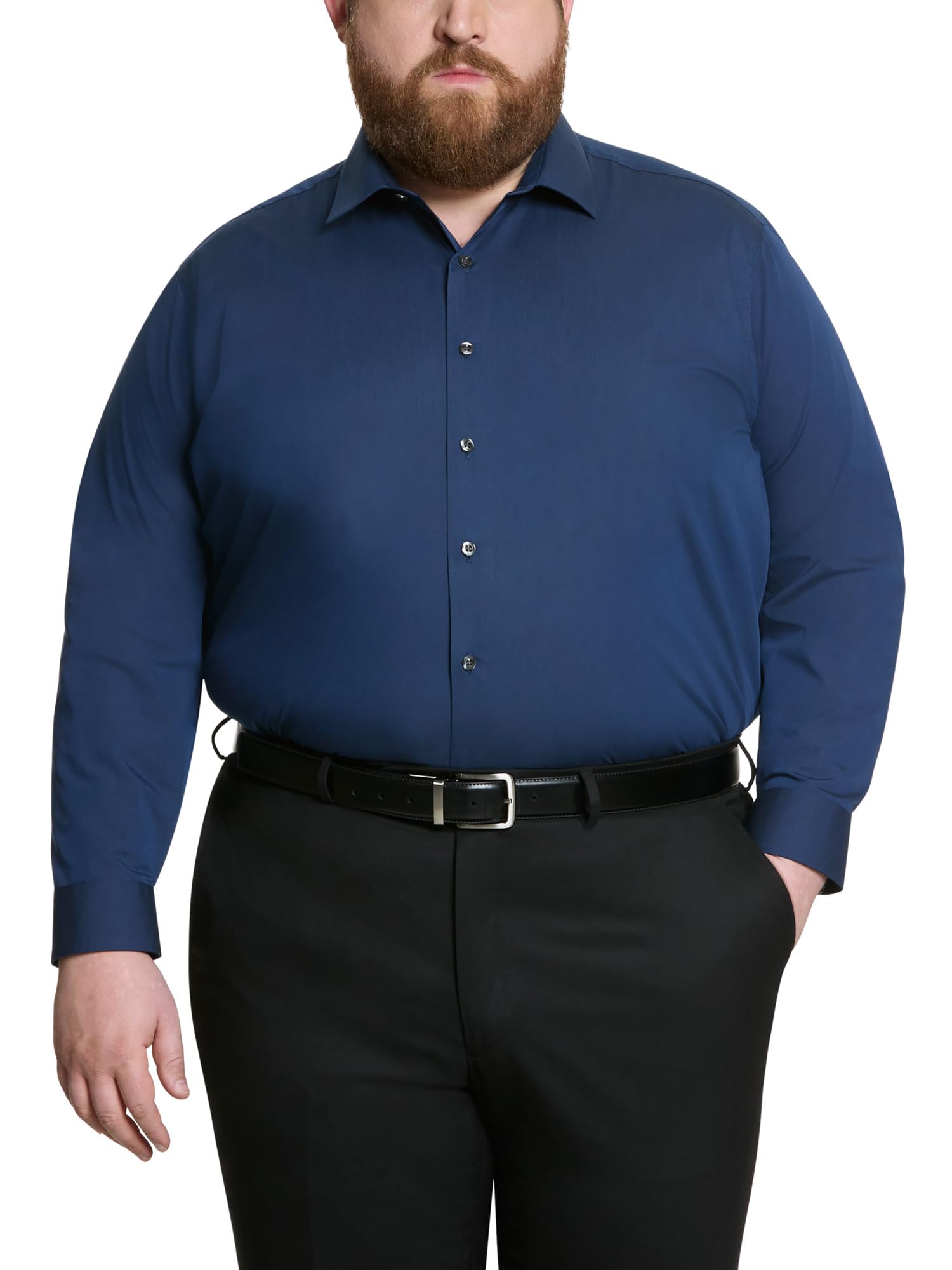 Unlisted by Kenneth Cole Dress Shirt Big And Tall Solid Men's Ceremony Shirt