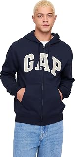 Gap Heritage Logo Full Zip Hoodie Men's Hooded Sweatshirt (Pack of 1)
