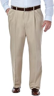Haggar Work To Weekend Classic Fit Pleat Regular and Big and Tall Sizes - Work to Weekend - Non-Iron Pleated Front Pant, Regular & Big & Tall Sizes Men
