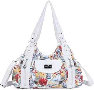 Angel Kiss Women Handbag Designer Leather Hobo Handbags Shoulder Bucket Crossbody Purse 4PCs