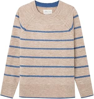 Springfield Women's Round Neck Sweater with Cable Armhole Contrast Round Neck Sweater (Pack of 1)