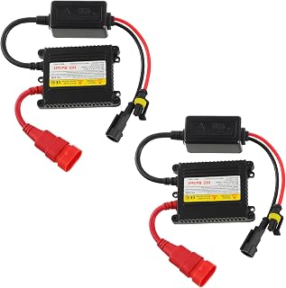 EPLZON DC 12V 55W Ultrathin HID Ballast DC Xenon Lamp Ballast Automotive Headlight Stabilizer Suitable for H1 H3 H4 H7 H11 H13 9005 9006 9007 5202 880(Pack of 2pcs)