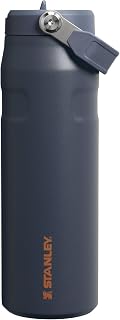 STANLEY IceFlow Flip Straw 2.0 Bottle, 24 oz, Twilight | Easy Carry Handle | Twist On Lid and Flip Up Straw | Lightweight Water Bottle | Insulated Stainless Steel | BPA-Free