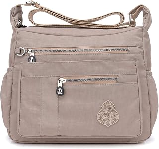 MINTEGRA Crossbody Bag for Women Nylon Waterproof Shoulder Purse Messenger Bag Lightweight Pocketbooks