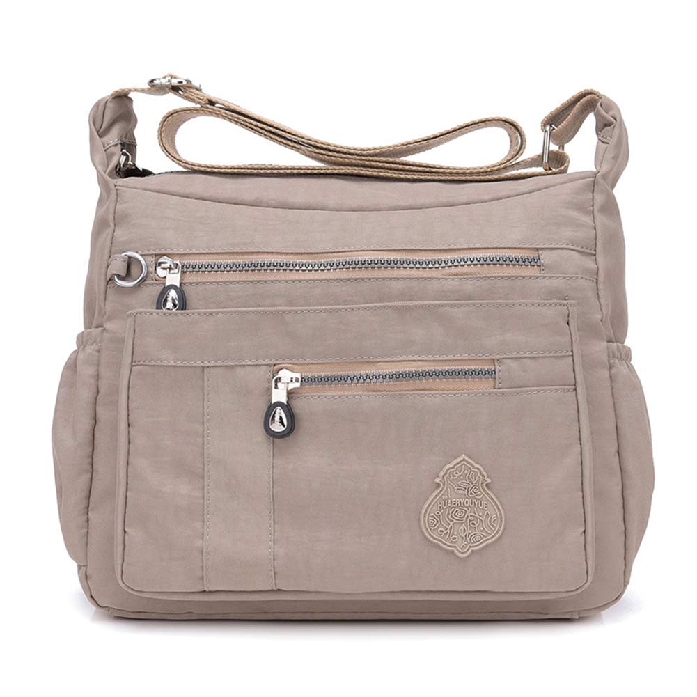 MINTEGRA Crossbody Bag for Women Nylon Waterproof Shoulder Purse Messenger Bag L