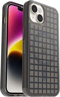 OtterBox iPhone 14/iPhone 13 Case Symmetry+ Clear for MagSafe, Shock and Drop Resistant; Slim, Tested 3x MIL-STD 810G Standards, Antimicrobial Protection, Window Pane Black