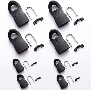 Pack of 8 Removable Zippers for Charms and Repairs Sewing Accessories Small and Large