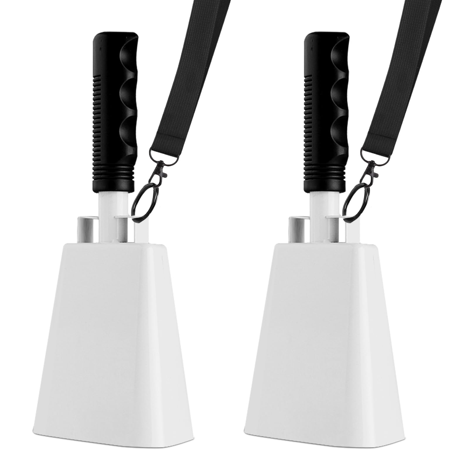 cyrico Cow Bell, 2 Pack Cheering Cowbells for Sporting Events, 10 Inch Large Cow