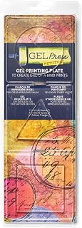 Gel Press Petites Monoprinting Gelli Plates - 10812-CIR | 3-Shapes (Circle, Triangle, Square) Gel Printing Plates for Arts &amp; Crafts
