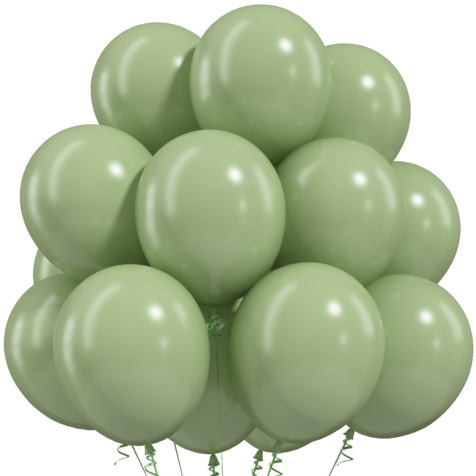 Togvu Sage Green Balloons, 50Pack 12 Inch Light Green Latex Party Balloons | Saf