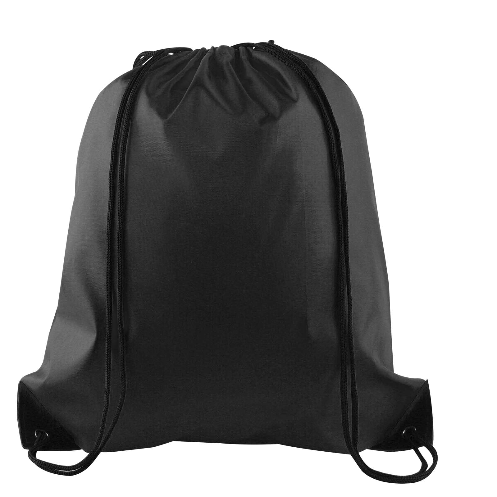 PLULON Black Drawstring Bags Drawstring Backpack Bulk, String Backpack Cinch Sac