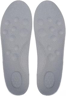 1 Pair Shock Absorption Sport Insoles Soft Breathable High-Elasticity Arch Support Shoe Pad for Unisex Latex Massage Insole EU43-44