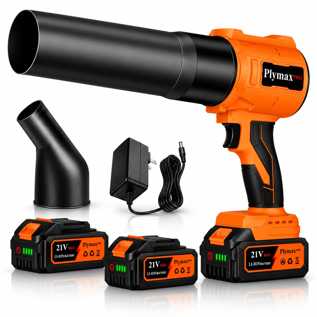 Plymax Cordless Leaf Blower, 800,000 RPM Electric Handheld Blower, Leaf Blower C